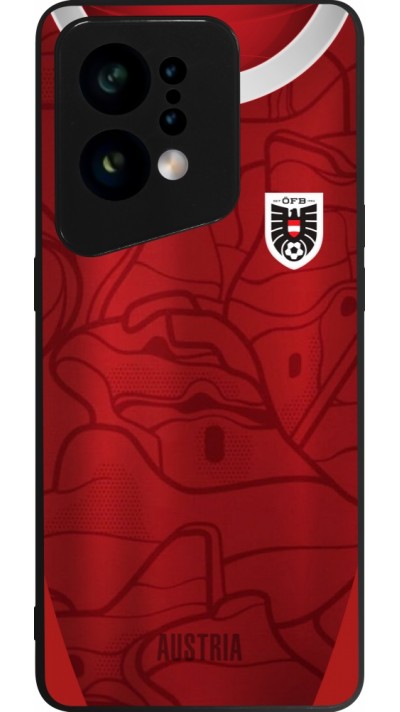 OPPO Find X5 Case Hülle - Silikon schwarz Austria personalisierbares Fussballtrikot