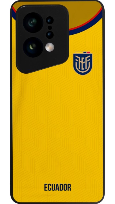 OPPO Find X5 Case Hülle - Silikon schwarz Ecuador 2022 Fußballtrikot