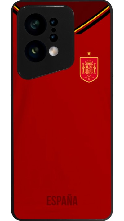 OPPO Find X5 Case Hülle - Silikon schwarz Spanien 2022 personalisierbares Fußballtrikot