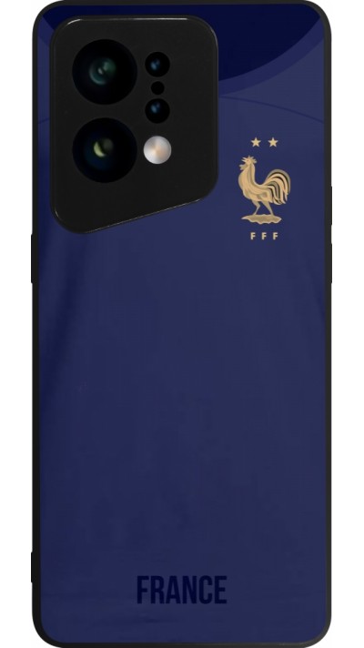 OPPO Find X5 Case Hülle - Silikon schwarz Frankreich 2022 personalisierbares Fussballtrikot