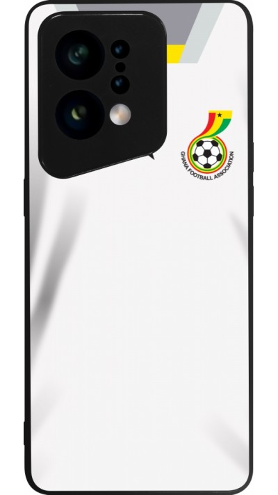 OPPO Find X5 Case Hülle - Silikon schwarz Ghana 2022 personalisierbares Fussballtrikot