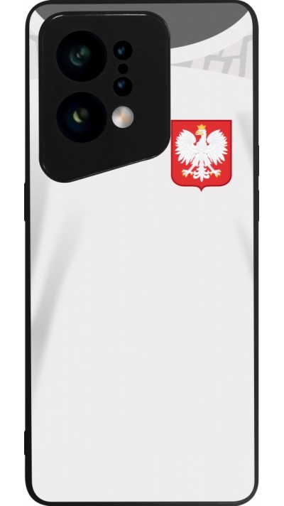 OPPO Find X5 Case Hülle - Silikon schwarz Polen 2022 personalisierbares Fussballtrikot