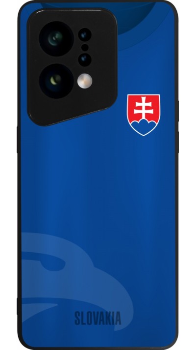 OPPO Find X5 Case Hülle - Silikon schwarz Fussballtrikot Slowakei