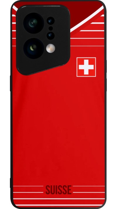 OPPO Find X5 Case Hülle - Silikon schwarz Football shirt Switzerland 2022