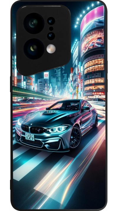 OPPO Find X5 Case Hülle - Silikon schwarz BMW M4 Tokio Nacht