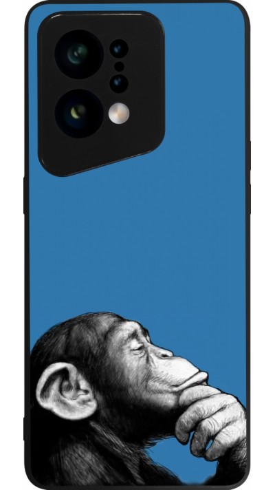 OPPO Find X5 Case Hülle - Silikon schwarz Monkey Pop Art