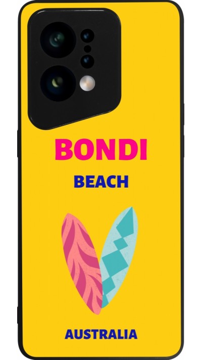 OPPO Find X5 Case Hülle - Silikon schwarz Pop Summer Destination Bondi