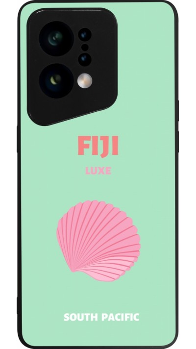 OPPO Find X5 Case Hülle - Silikon schwarz Pop Summer Destination Fiji