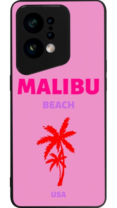 OPPO Find X5 Case Hülle - Silikon schwarz Pop Summer Destination Malibu