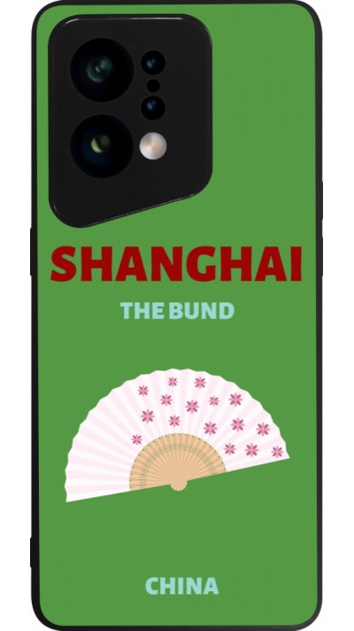 OPPO Find X5 Case Hülle - Silikon schwarz Pop Summer Destination Shanghai