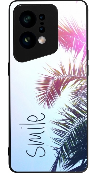 OPPO Find X5 Case Hülle - Silikon schwarz Smile 05