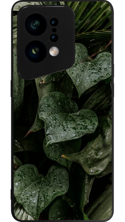 Coque OPPO Find X5 - Silicone rigide noir Spring 23 fresh plants