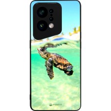 OPPO Find X5 Case Hülle - Silikon schwarz Turtle Underwater