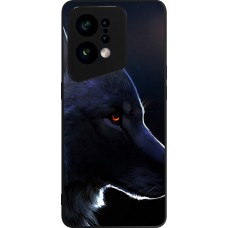 OPPO Find X5 Case Hülle - Silikon schwarz Wolf Shape