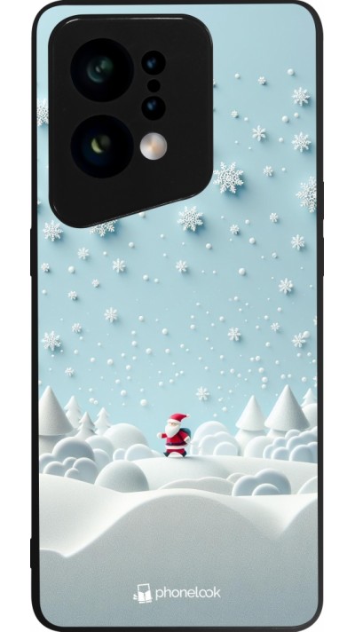 OPPO Find X5 Case Hülle - Silikon schwarz Weihnachten 2023 Kleiner Vater Schneeflocke