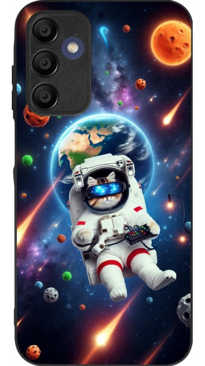 Coque Samsung Galaxy A15 - Silicone rigide noir VR SpaceCat Odyssey