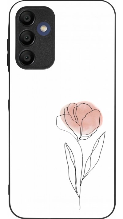 Coque Samsung Galaxy A15 - Silicone rigide noir Spring 23 minimalist flower