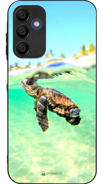 Coque Samsung Galaxy A15 - Silicone rigide noir Turtle Underwater