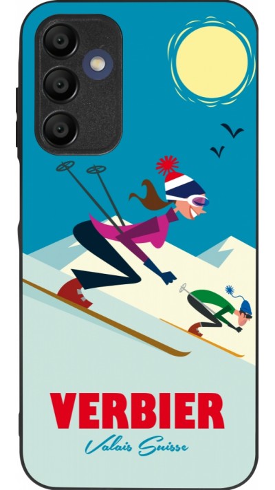 Coque Samsung Galaxy A15 - Silicone rigide noir Verbier Ski Downhill