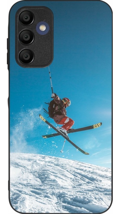 Coque Samsung Galaxy A15 - Silicone rigide noir Winter 22 Ski Jump