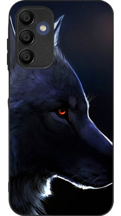 Coque Samsung Galaxy A15 - Silicone rigide noir Wolf Shape