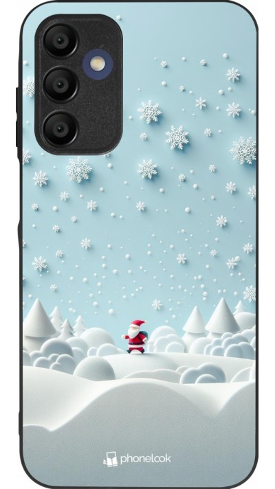 Samsung Galaxy A15 Case Hülle - Silikon schwarz Weihnachten 2023 Kleiner Vater Schneeflocke