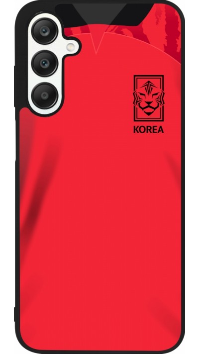 Samsung Galaxy A25 Case Hülle - Silikon schwarz Südkorea 2022 personalisierbares Fussballtrikot