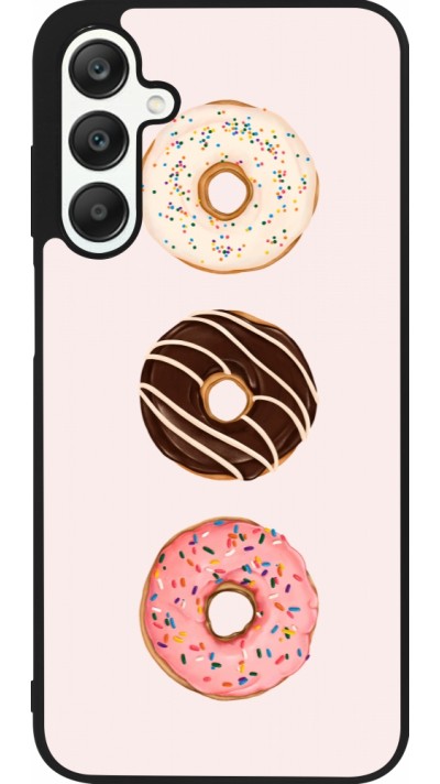 Coque Samsung Galaxy A25 - Silicone rigide noir Spring 23 donuts