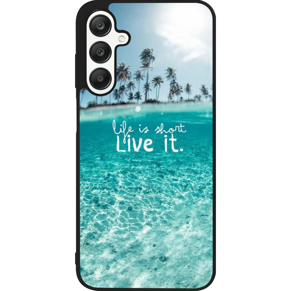 Coque Samsung Galaxy A25 - Silicone rigide noir Summer 18 24