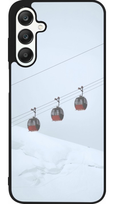 Samsung Galaxy A25 Case Hülle - Silikon schwarz Winter 22 ski lift