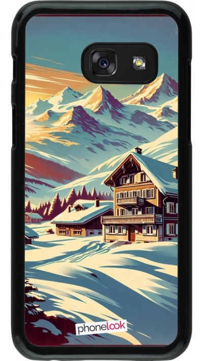 Samsung Galaxy A3 (2017) Case Hülle - Chalet Berg verschneit