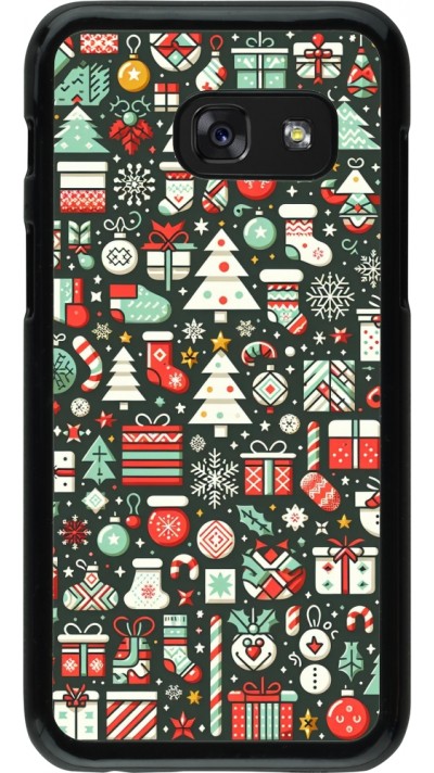 Samsung Galaxy A3 (2017) Case Hülle - Weihnachten 2023 Flachmuster