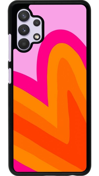 Samsung Galaxy A32 Case Hülle - Valentine 2024 heart gradient