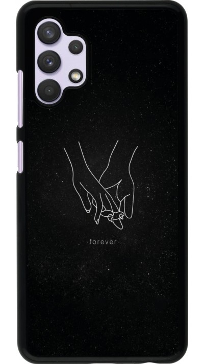 Samsung Galaxy A32 Case Hülle - Valentine 2023 hands forever