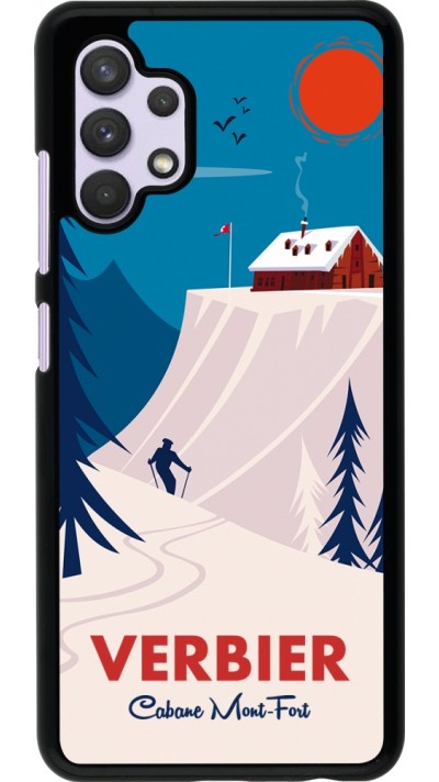 Samsung Galaxy A32 Case Hülle - Verbier Cabane Mont-Fort