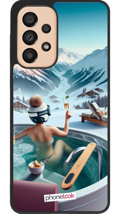 Samsung Galaxy A33 5G Case Hülle - Silikon schwarz Berg Glamour Whirlpool