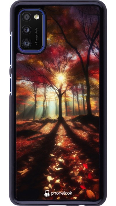 Samsung Galaxy A41 Case Hülle - Herbstlicher goldener Glanz