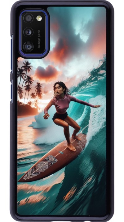 Samsung Galaxy A41 Case Hülle - Surferin aus Bali