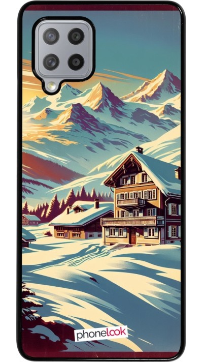 Samsung Galaxy A42 5G Case Hülle - Chalet Berg verschneit