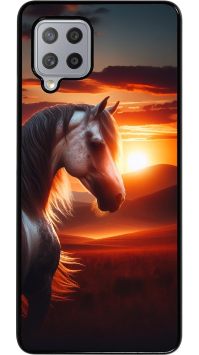 Samsung Galaxy A42 5G Case Hülle - Majestätischer Sonnenuntergang Pferd