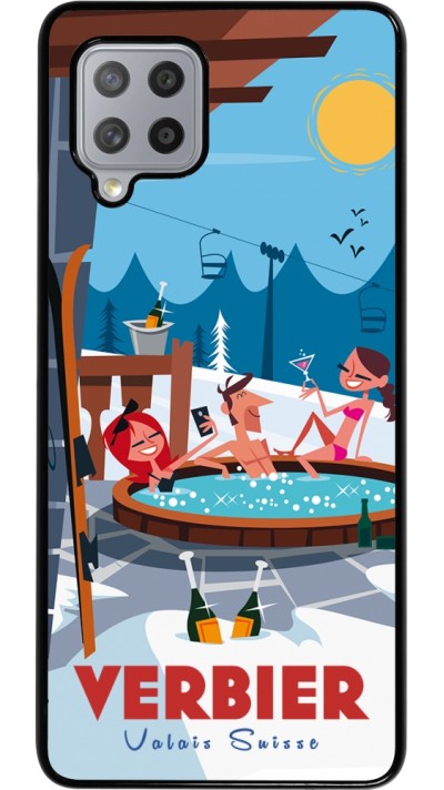 Samsung Galaxy A42 5G Case Hülle - Verbier Mountain Jacuzzi