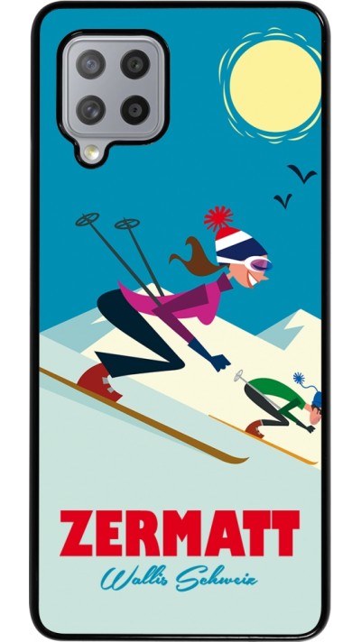 Samsung Galaxy A42 5G Case Hülle - Zermatt Ski Downhill