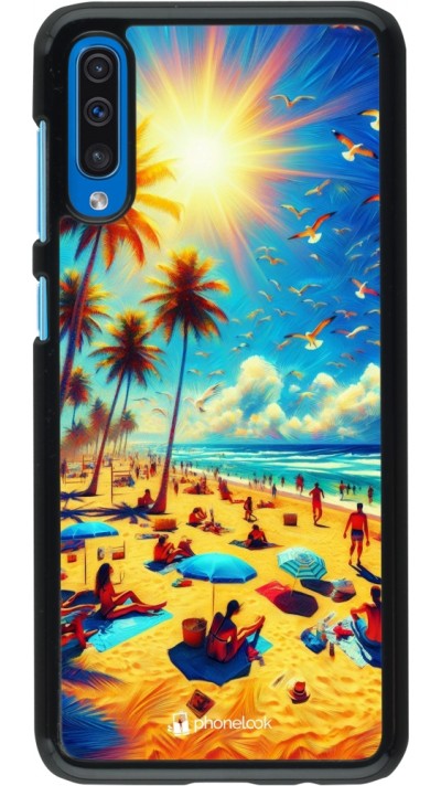 Samsung Galaxy A50 Case Hülle - Sommer Paradies Farbe