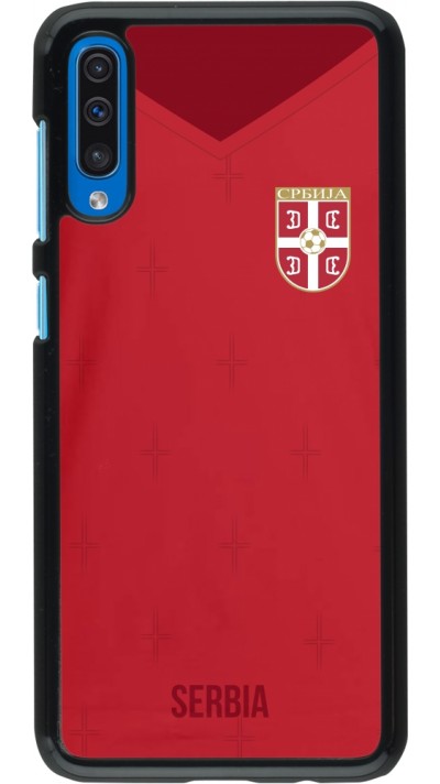 Samsung Galaxy A50 Case Hülle - Serbien 2022 personalisierbares Fussballtrikot