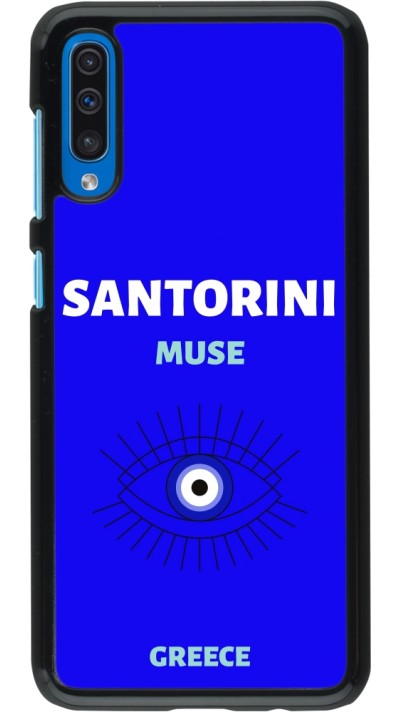 Samsung Galaxy A50 Case Hülle - Pop Summer Destination Santorini