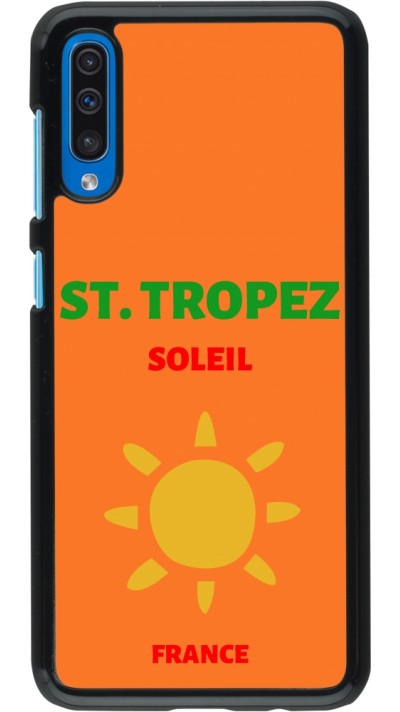 Samsung Galaxy A50 Case Hülle - Pop Summer Destination St-Tropez