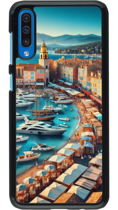 Samsung Galaxy A50 Case Hülle - Saint-Tropez Strand