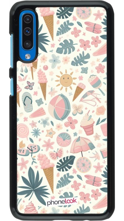 Samsung Galaxy A50 Case Hülle - Sommer Pink Muster