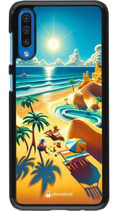 Samsung Galaxy A50 Case Hülle - Sonnenuntergang Brise