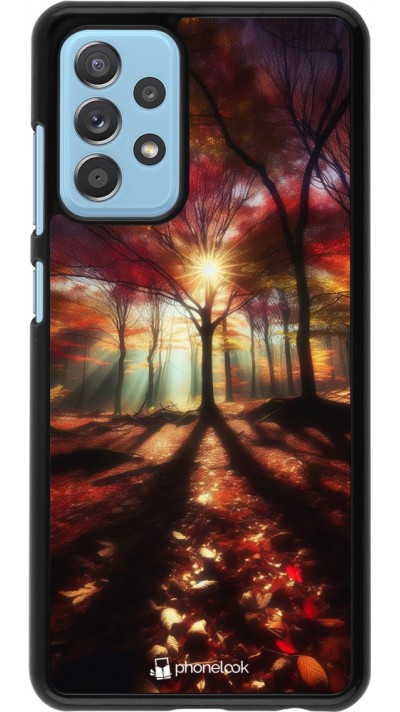 Samsung Galaxy A52 Case Hülle - Herbstlicher goldener Glanz